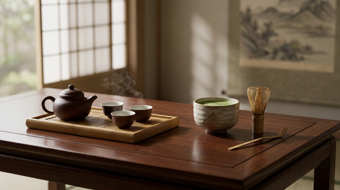 La cérémonie du thé : gongfu cha et chanoyu