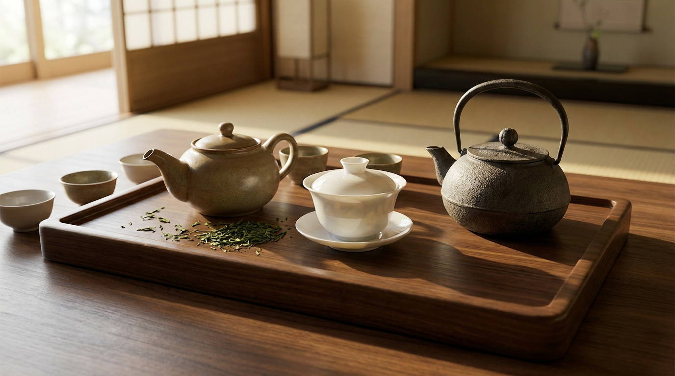 Théière, gaiwan, tetsubin : les accessoires du thé