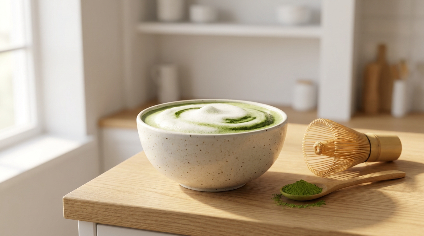 Le matcha latte : préparation pas à pas